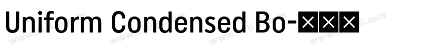 Uniform Condensed Bo字体转换